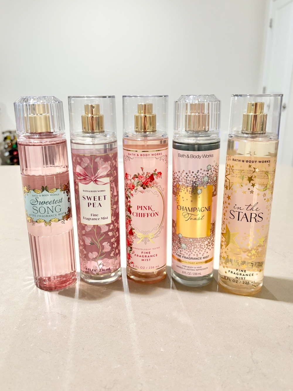 Bath & Body Works Pink Bundle 5 Piece Set